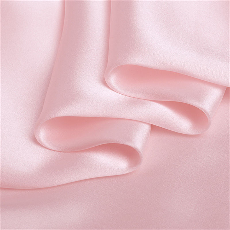 30mm 114cm Organic Silk Fabric Soild Color Dyed Silk Satin Fabric for Clothes Be